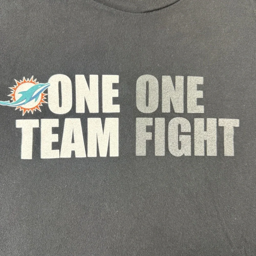 Nike Miami Dolphins Team Issued Graphic Men's Cotton T Shirt Size Medium‎